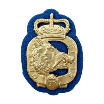 Afdelingsmærke Prinsens Livregiment, Højre, Ubrugt set med blåt filtunderlag