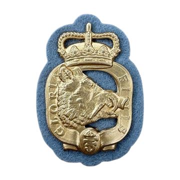 Afdelingsmærke Prinsens Livregiment, Højre, Ubrugt set med gråt filtunderlag