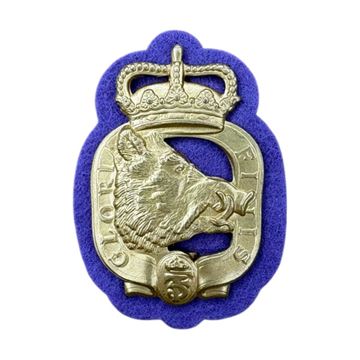 Afdelingsmærke Prinsens Livregiment, Højre, Ubrugt set med lilla filtunderlag