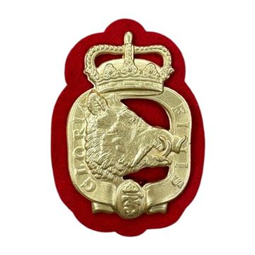 Afdelingsmærke Prinsens Livregiment, Højre, Ubrugt set med rødt filtunderlag