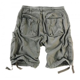 Vintage cargo shorts Airborne i oliven