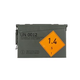 US ammunitionskasse lille brugt med tekst