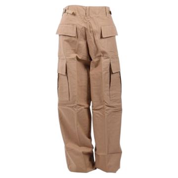 Army bukser model M/65, Khaki, Ubrugt set bagfra