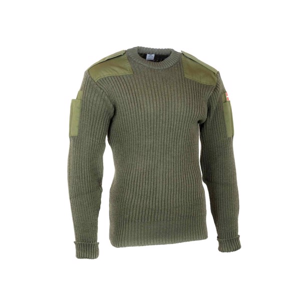 Commando pullover med dansk flag