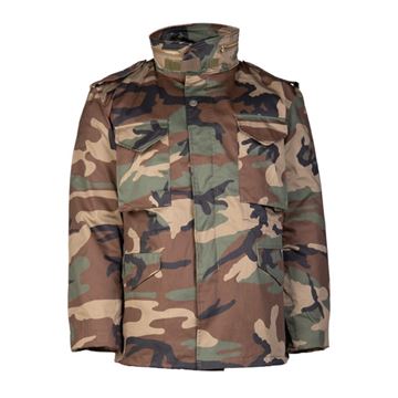 Army vinterjakke US M/65 import i farven Woodland camouflage