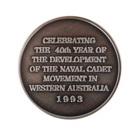 Bagside af australsk jubilæumsmedalje