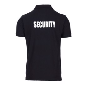 Polo t-shirt med SECURITY-tryk