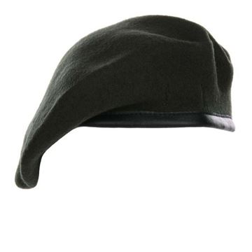 Baret, uld, Grøn