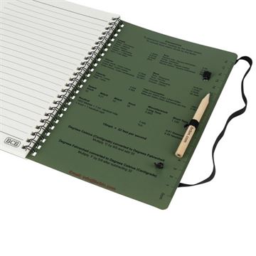 BCB Notesbog Waterproof DC457 set åben