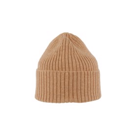 MJM beanie i camel merino uld