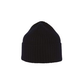 MJM beanie i navy merino uld