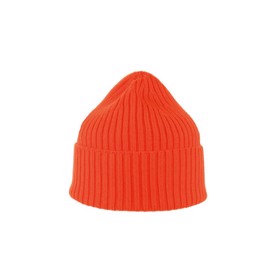 MJM beanie i orange merino uld