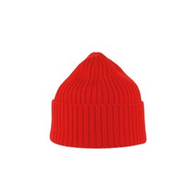 MJM beanie i rød merino uld