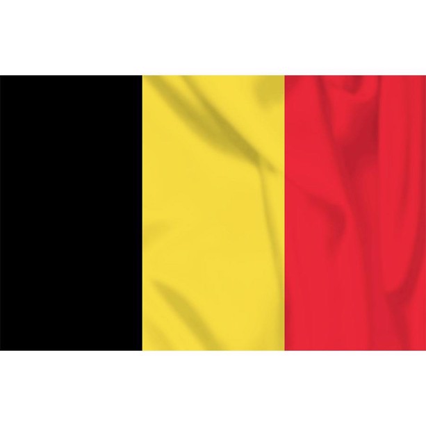 belgisk flag i sort, gul og rød
