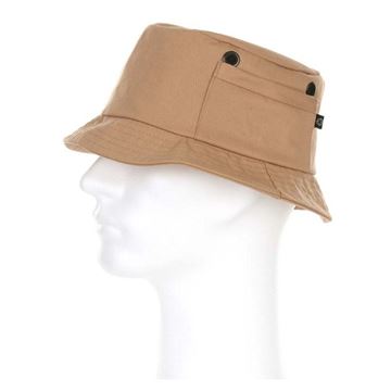 Bøllehat med lommer set i farven Sand