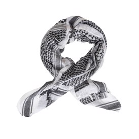 Shemagh tørklæde i sort og hvid