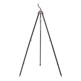 Delbart bålstativ på 140 cm i matsort