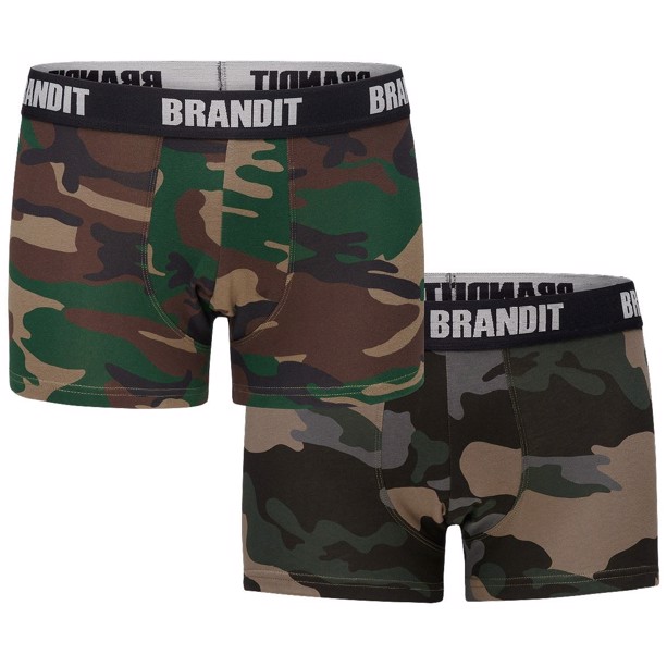 Camouflage Boksershorts 2-pak i farven Woodland og Dark Camo