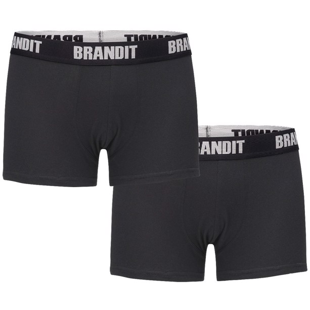 Boksershorts fra Brandit i farven sort, 2-pak