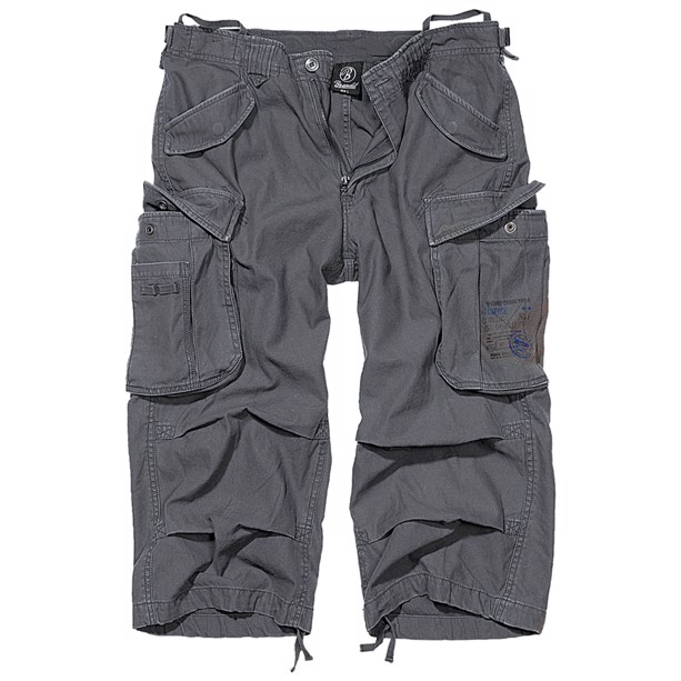 Industry 3/4 anthracite vintage shorts fra Brandit