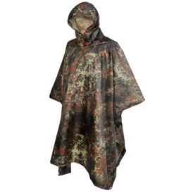 Regnslag i farven Flecktarn Camo