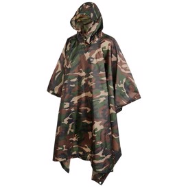 Regnslag i farven Woodland Camo