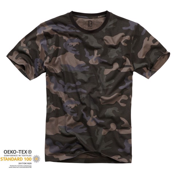 Camouflage T-shirt til herre i Dark Camo