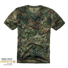 Camouflage T-shirt til herre i Flecktarn Camo