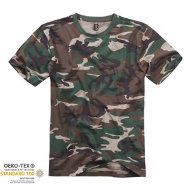 Camouflage T-shirt til herre i Woodland