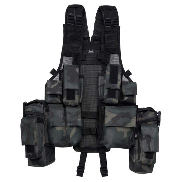 Brandit Tactical Vest, Camouflage, Dark Camo