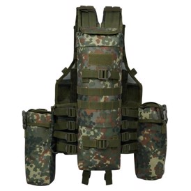 Brandit Tactical Vest i farven Flecktarn Camo set bagfra