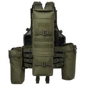 Brandit Tactical Vest i farven Oliven set bagfra