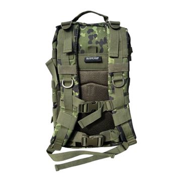 Bushcamp Assault Rygsæk 25 Liter, M84 Camouflage set bagfra