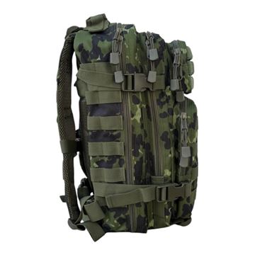 Bushcamp Assault Rygsæk 25 Liter, M84 Camouflage set fra anden side