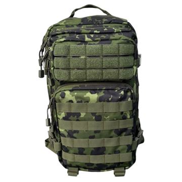 Bushcamp Assault Rygsæk, 45 Liter, M84 Camouflage set forfra