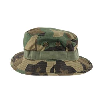 Bushcamp Boonie Hat set i farven Woodland Camouflage