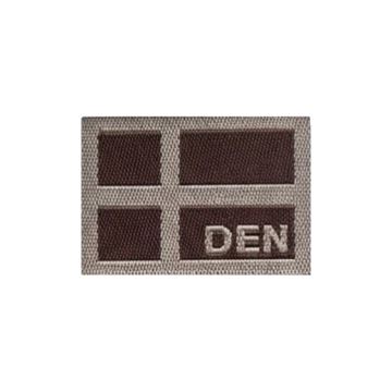 Bushcamp Velcro Patch, Dansk Flag, Small, Desert