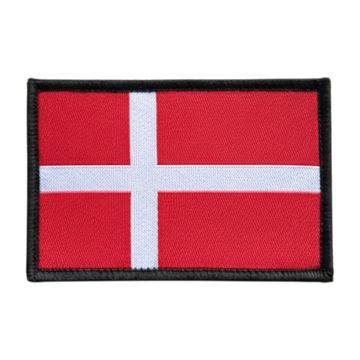 Bushcamp Velcro Patch, Dansk Flag, Rød