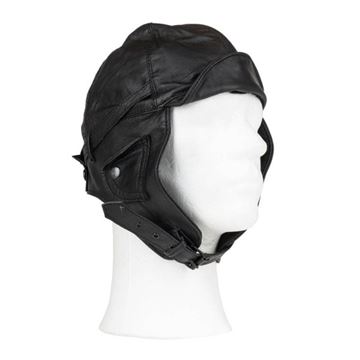 Sort Cabrio læderhjelm