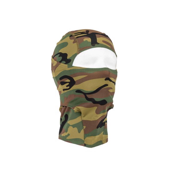 Ninja balaclava i woodland camouflage