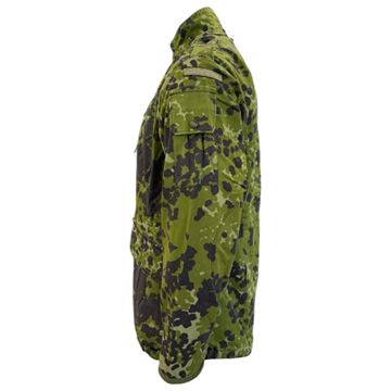 Camouflage jakke M/84 dansk kampjakke, Brugt set fra siden