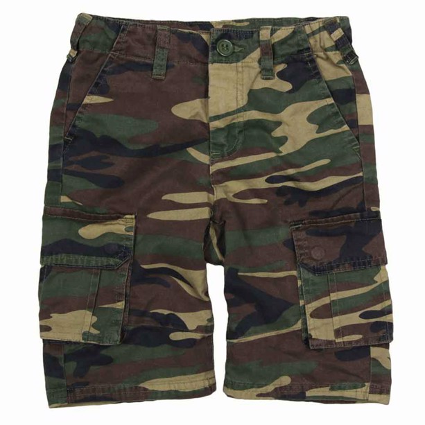 Børneshorts i camouflage