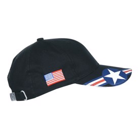 US Air Force USAF Cap i farven sort med flag og stjerne