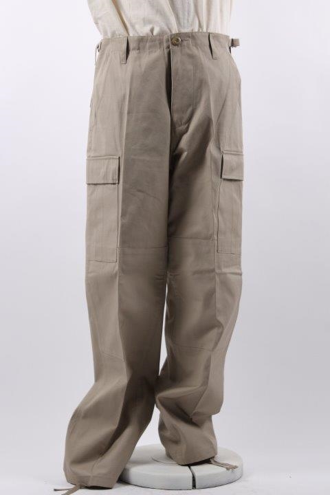 Australien Salme Rejse tiltale Cargo army bukser i ren bomuld - beige - slidstærke.