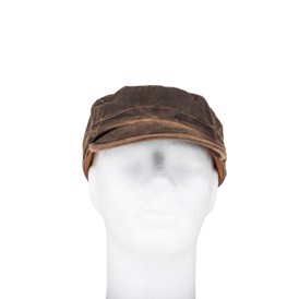 MJM cap med et forvasket brun udtryk