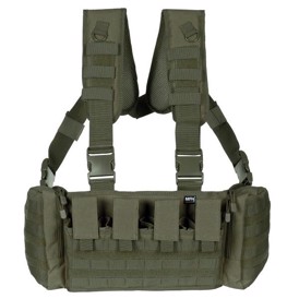 Chest Rig Mission i farven Oliven set bagfra