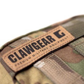 Clawgear Horizontal Utility Pouch Core i farven MultiCam set med Clawgear logo