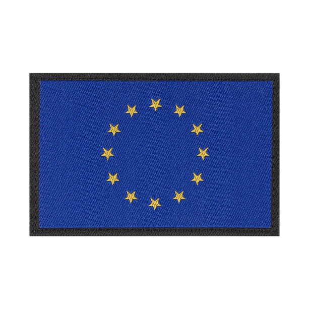 Clawgear mærke med EU flag og velcro på bagsiden