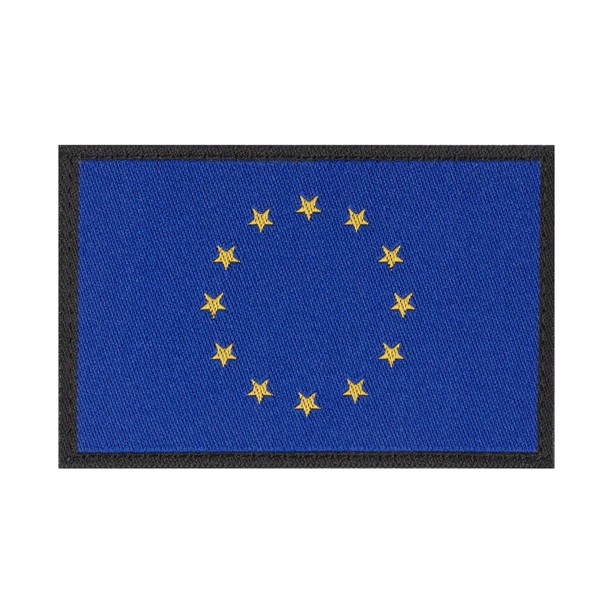 Clawgear mærke med EU flag og velcro på bagsiden