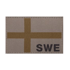 Clawgear stofmærke med svensk flag, Oliven udgave
